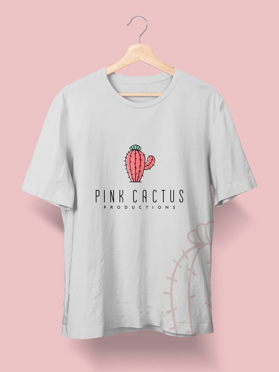 Tshirt with design for Pink Cactus events