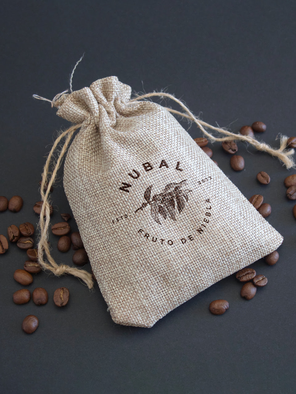 A branded Sack used for packaging on Nubal Coffee