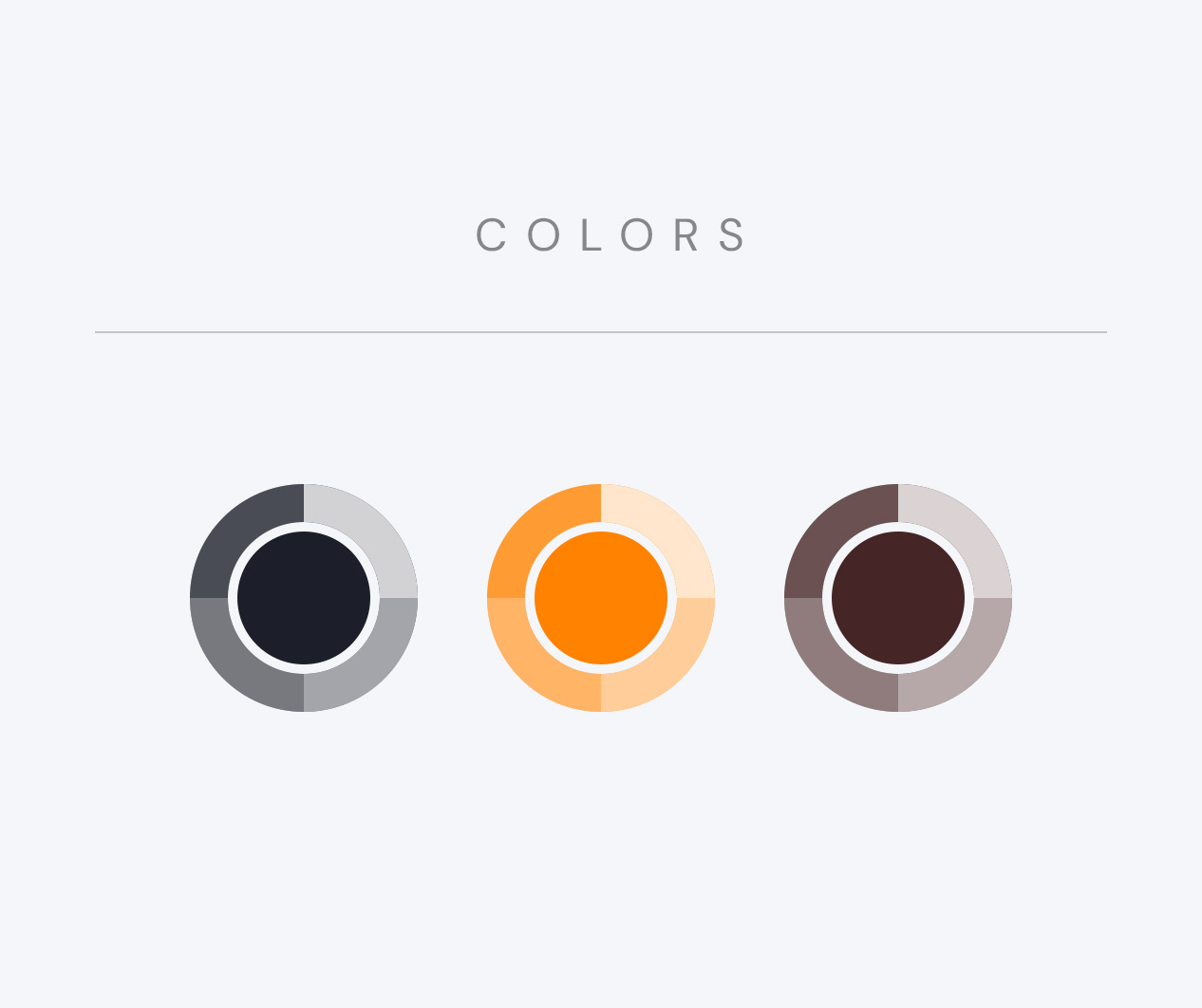 Colors used for Altezza Market branding